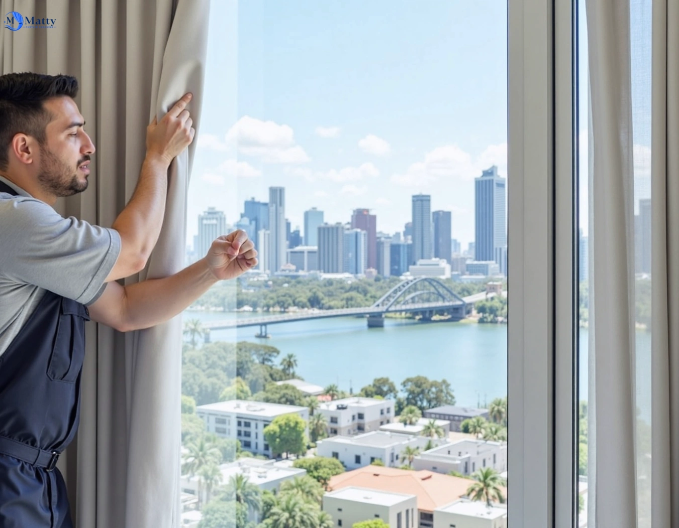 Professional curtain steam cleaning service beecroft-nsw QLD by Matty Curtain Cleaning